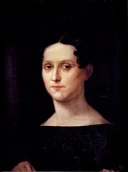 Auto-Retrato Pintura de Rosa Bacigalupo Carrera (século XIX) Genes do século XIX, Galeria de Arte Moderna