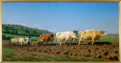 Lavoura no Nivernais (pintura sobre tela)