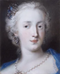 Retrato de uma senhora (pastel sobre papel)