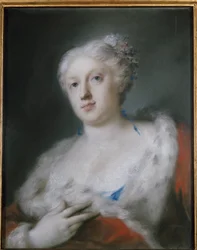 Auto-retrato (Auto-retrato) Pintura de Rosalba Carriera (1675-1757) Turim, Galleria Sabauda