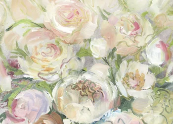 Flores em tons pastel suaves