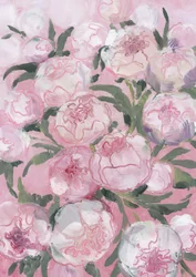 Peónias rosa claro