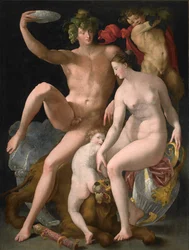 Baco, Vénus e Cupido, cerca de 1535
