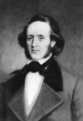 Felix Mendelssohn 1809-1847, compositor alemão, 1907.