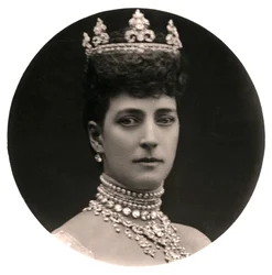Rainha Alexandra 1844-1925, rainha consorte do rei Eduardo VII, final do século XIX.