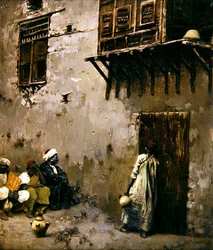 Cena Norte Africana (óleo sobre painel)
