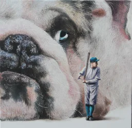 Tense, 2024 (óleo sobre tela)
