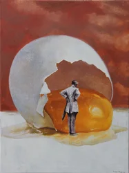 What a Mess!, 2024 (óleo sobre tela)