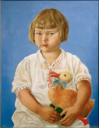 Retrato de uma menina de dois anos