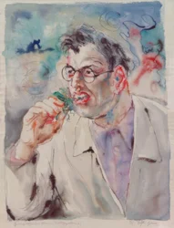 "Grünfressender" (Auto-retrato)