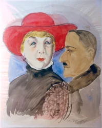 Casal (Margot e o seu namorado)