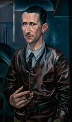Retrato do escritor e dramaturgo alemão Bertolt Brecht (Bertold Brecht