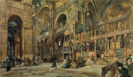 Interior da Igreja de São Marcos em Veneza