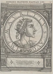 Imperador romano oriental Maurício (gravura)