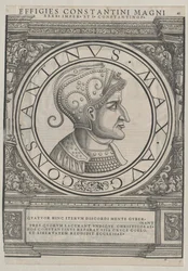 Imperador romano Constantino, o Grande (gravura)
