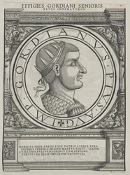Imperador romano Gordiano I (impressão)