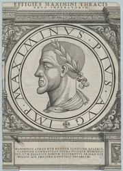 Imperador romano Maximinus Thrax (gravura)