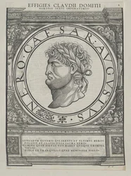 Imperador romano Nero (impressão)