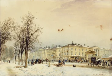 A estação norte, Viena; O Nordbahnhof, Viena, 1852