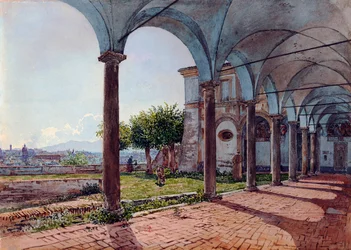 Vista de Roma (Itália) da Igreja de Sant Onofrio (Vista de Sant