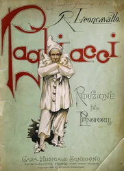 Página de título da redução de Piano para Pagliacci