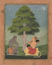 Kedar Ragini: Folio de uma série ragamala Garland of Musical Modes , ca. 1690-95.