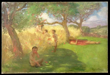 Satyrs (óleo sobre tela)
