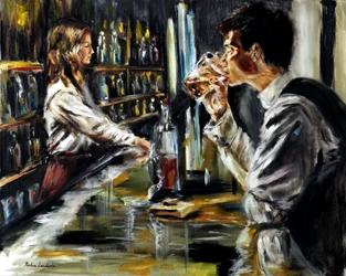 No Bar, 2021 (óleo sobre linho)