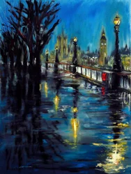 London Evening Promise, 2021 (óleo sobre tela)