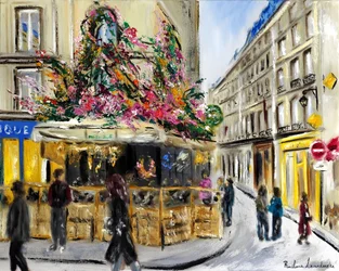 Maison Sauvage Paris - outono, 2023 (óleo sobre tela)