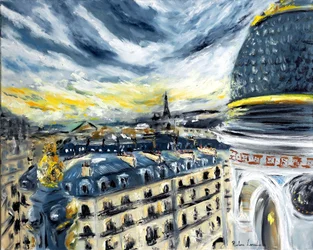 Telhados de Paris, 2021 (óleo sobre tela)