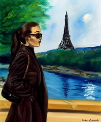 Tarde parisiense, 2024 (óleo sobre tela)