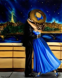 Parisian Rendez Vous, 2024 (óleo sobre tela)
