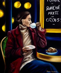 Saboreando Paris, 2024 (óleo sobre tela)