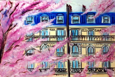 primavera em Paris, 2025 (óleo sobre tela)