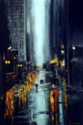 As luzes que brilham em Nova Iorque, 2025 (óleo sobre tela)