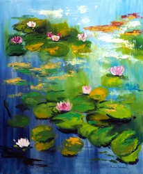 Nenúfares do Jardim de Monet, 2021 (óleo sobre tela)
