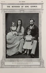 O Príncipe e a Princesa de Gales com dois dos seus filhos (1867)