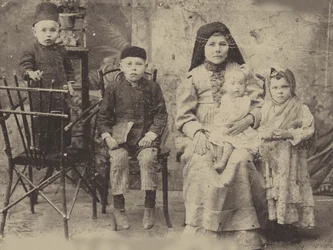 Família Kazan Tatar, c.1900 (foto a p-b)