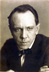 Retrato do ator, realizador e autor Mikhail Aleksandrovich Chekhov (1891-1955)