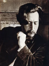 Retrato do autor Leonid Nikolaievich Andreyev (Leonid Andreiev) (1871-1919), século XX (fotografia)