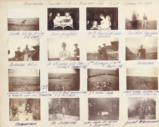 A Família Imperial Russa, página de um álbum de fotografias, c.1897-99 (foto p - b) (ver também 487673-80)