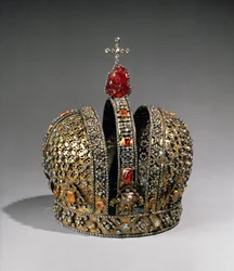 Coroa da Imperatriz Anna Ioannovna, São Petersburgo, 1730 (prata, ouro e pedras preciosas)