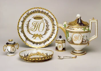 Orlov Serviço de chá da Imperial Porcelain Factory, São Petersburgo, c.1765 (porcelana) (ver também 74497)