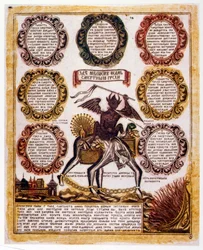 Ilustração esquemática russa dos 