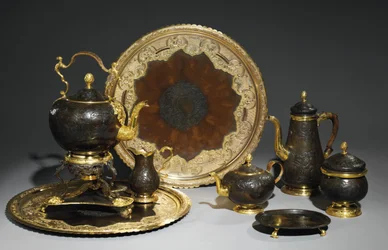 Serviço de chá e café, provavelmente da oficina Demidoff, os Urais, c.1770