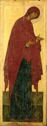A Virgem (tempera e folha de ouro no painel)