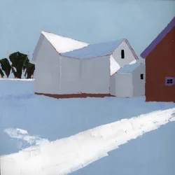 Around the Corner, 2025 (acrílico sobre painel de madeira)