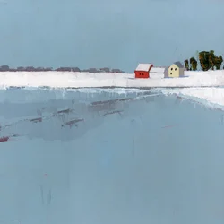 Luz de inverno, 2025, acrílico sobre painel de madeira