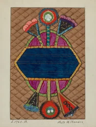 Colcha de aplique de colcha, c. 1936.
